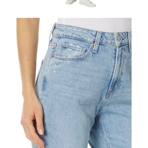 NWT PAIGE High-Rise Jeans Brigitte‎ Raw Hem Cuf in Cori Destructed Denim Size 29 - Picture 5 of 10